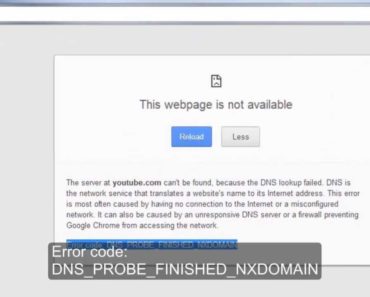 dns probe finished nxdomain, dns_probe_finished_nxdomain