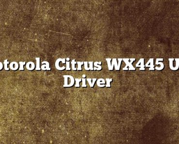 Motorola Citrus WX445 USB Driver