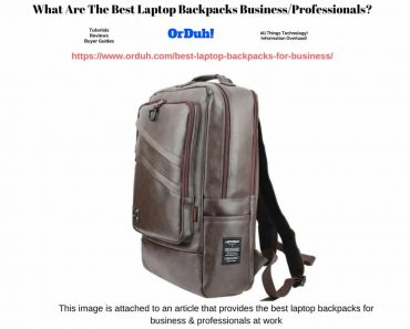 Best Laptop Backpacks for Business - Laptop Bags for Professionals - Work Rucksacks with Laptop Sleeve (1)