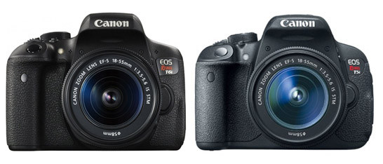 difference between canon rebel t6i and t7i