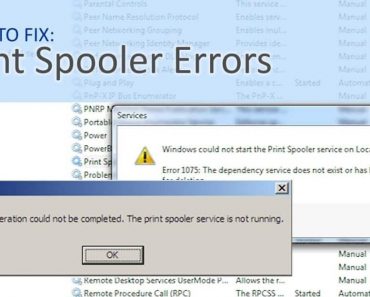 Print Spooler Service Not Running-Fix Printer Spooler Service Not Running