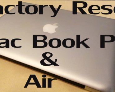 How To Factory Reset A MacBook Air