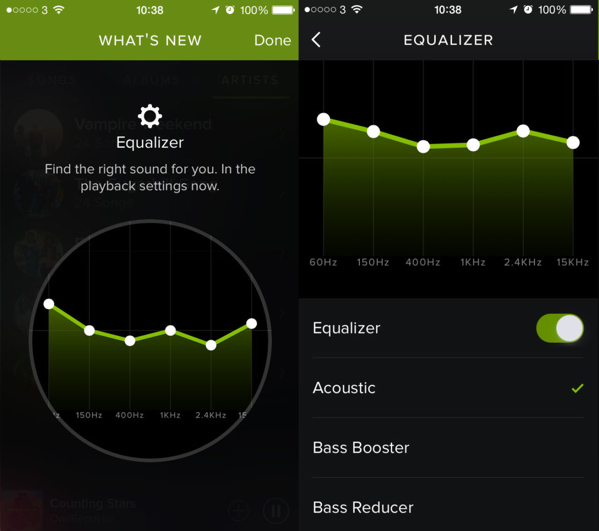best equalizer settings spotify