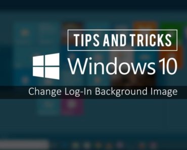 change login screen background image on Windows 10