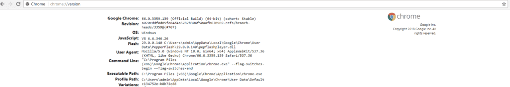 How To Find Google Chrome Version Number