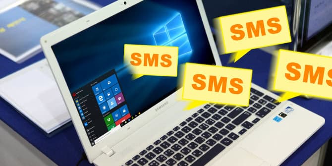 use computer to send sms message
