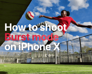 how to use iPhone burst mode to shoot burst images